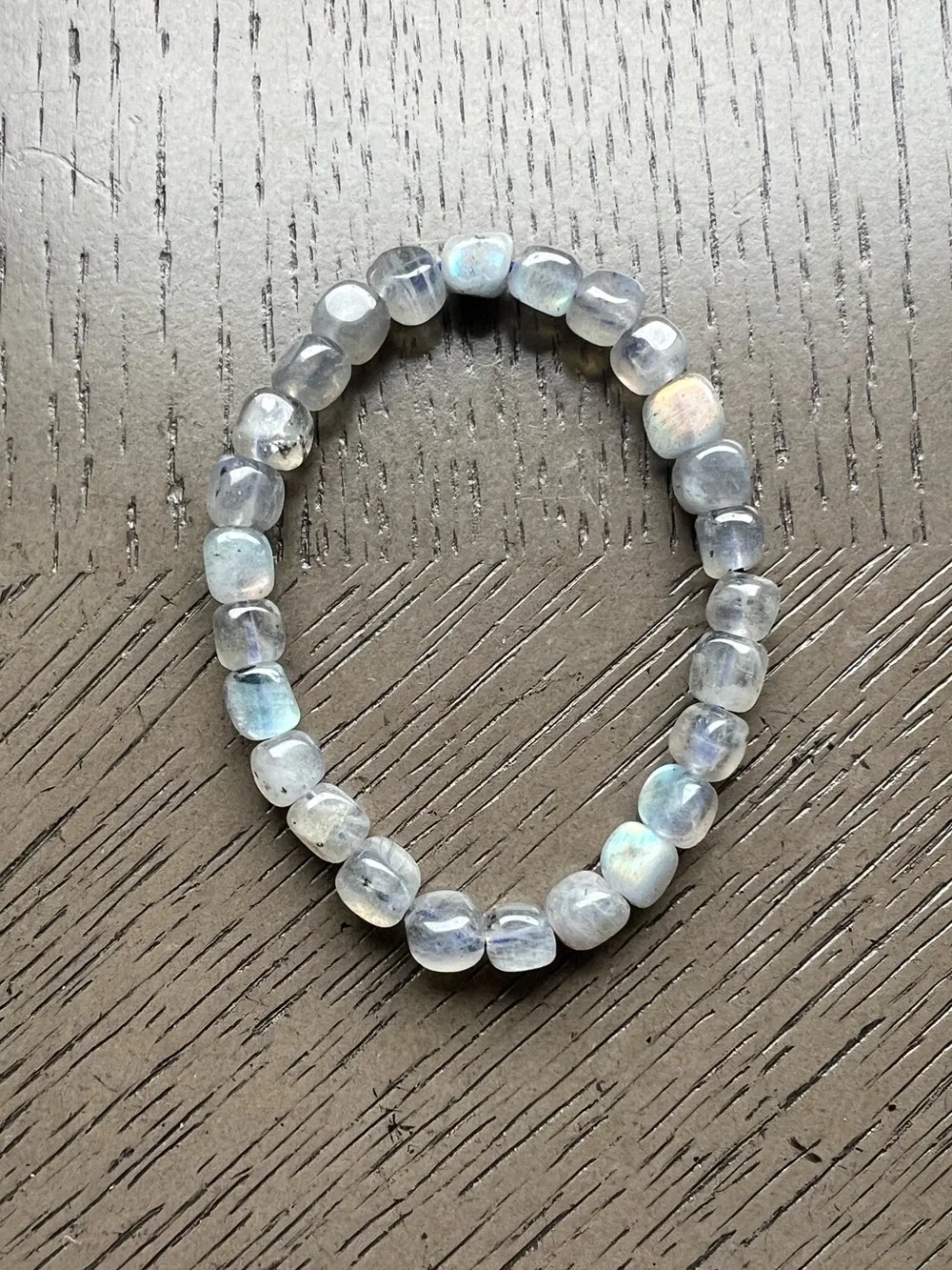 Labradorite cube bracelet SIZE 6.5’